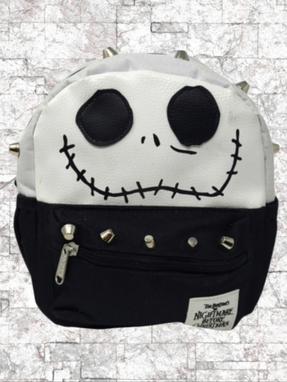 NEW-Disney The Nightmare Before Christmas Jack Skellington-Mini Backpack Studded